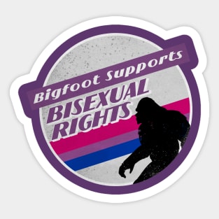 Bi Pride Bigfoot Sticker